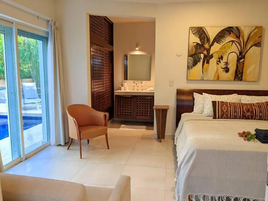Modern Beach Villa Pool Ocean Views Terrace Bbq Villa Vista Real 신데 델 카르멘